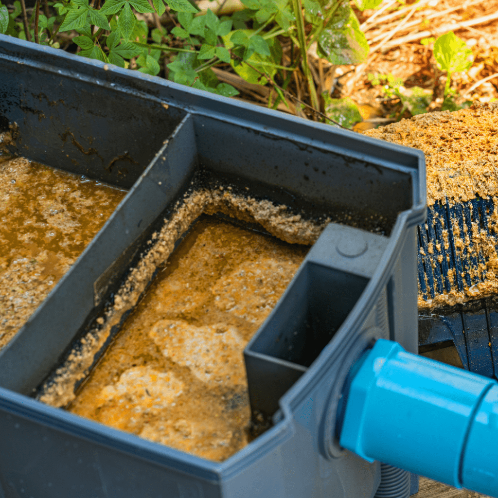 a full grease trap