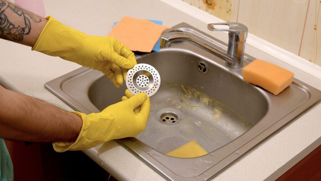 Clean Kitchen Sink Drain