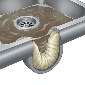 Visual reference of grease buildup