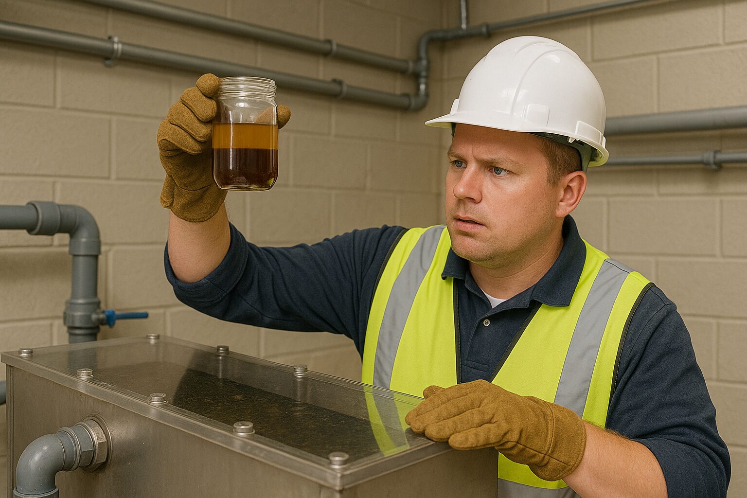 oil water separator cleaning