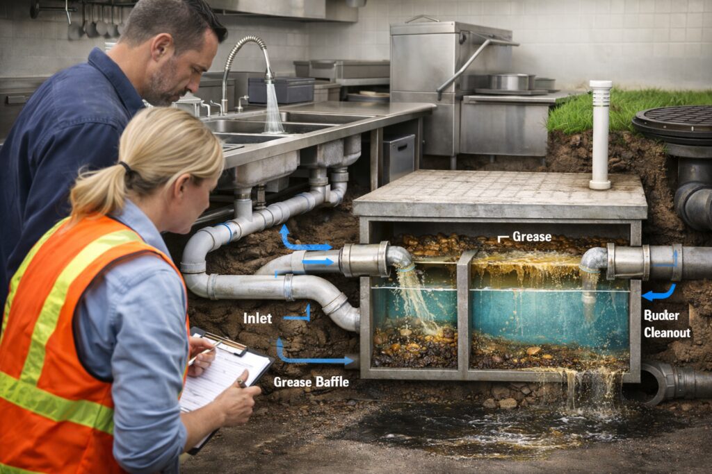 Professionals Design Grease Trap Plumbing Systems