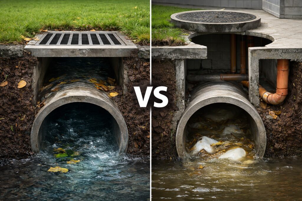 Storm Drain vs Sewer Maintenance Responsibilities