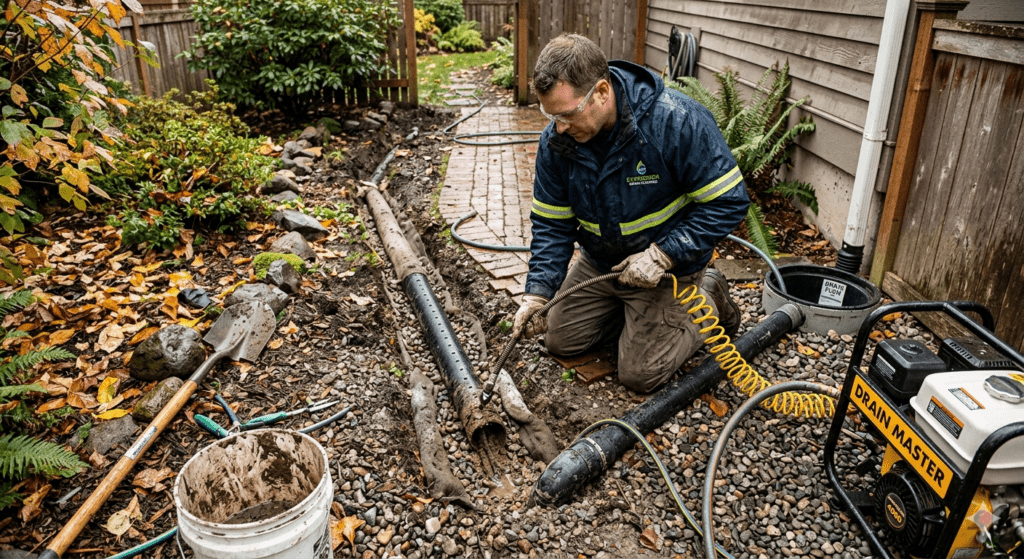 French Drain cleaning