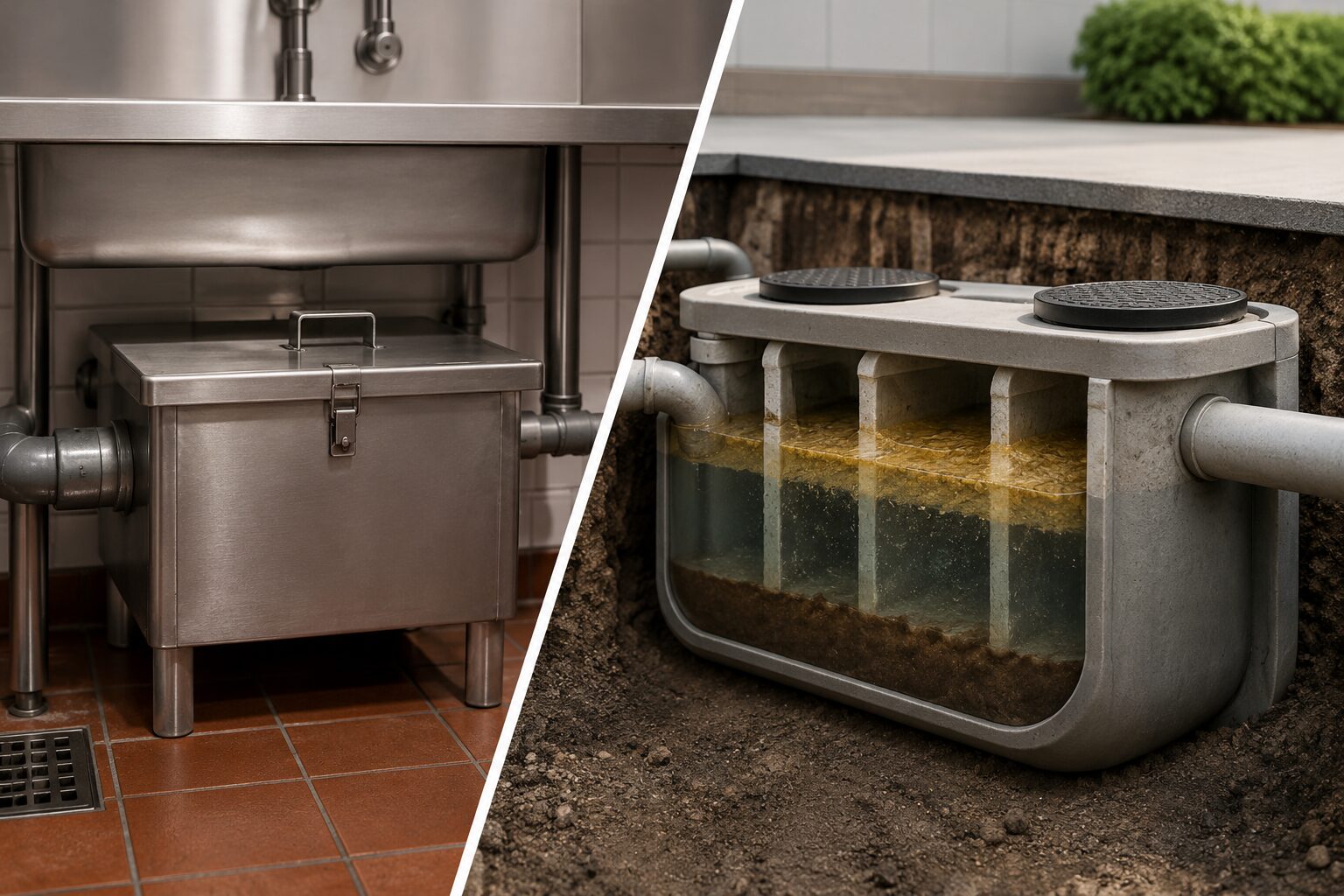 Grease Trap vs. Grease Interceptor