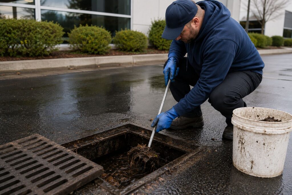 Why Catch Basin Cleaning Is Essential for Commercial Properties