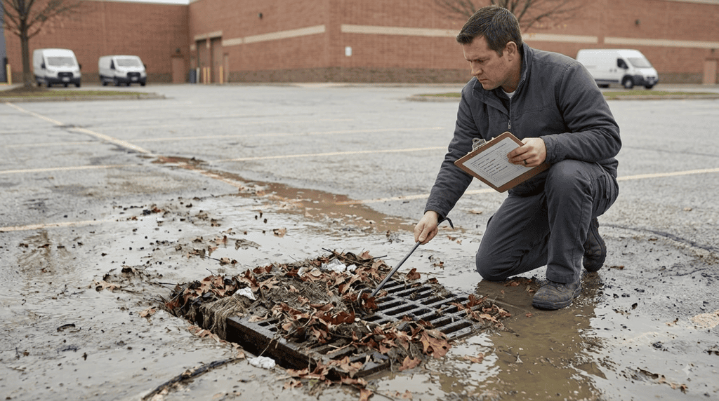 debris accumulation catch basin