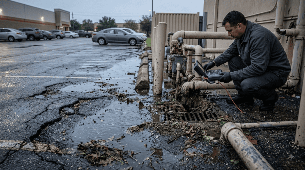 parking lot drainage issues